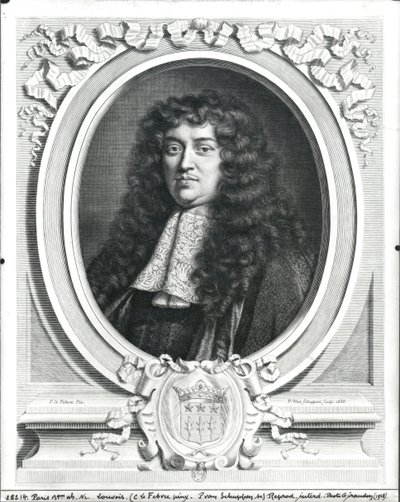 François-Michel Le Tellier (1643-1715) Marquis de Louvois, gravé par Jacques van Schuppen, 1666 - Claude Lefebvre